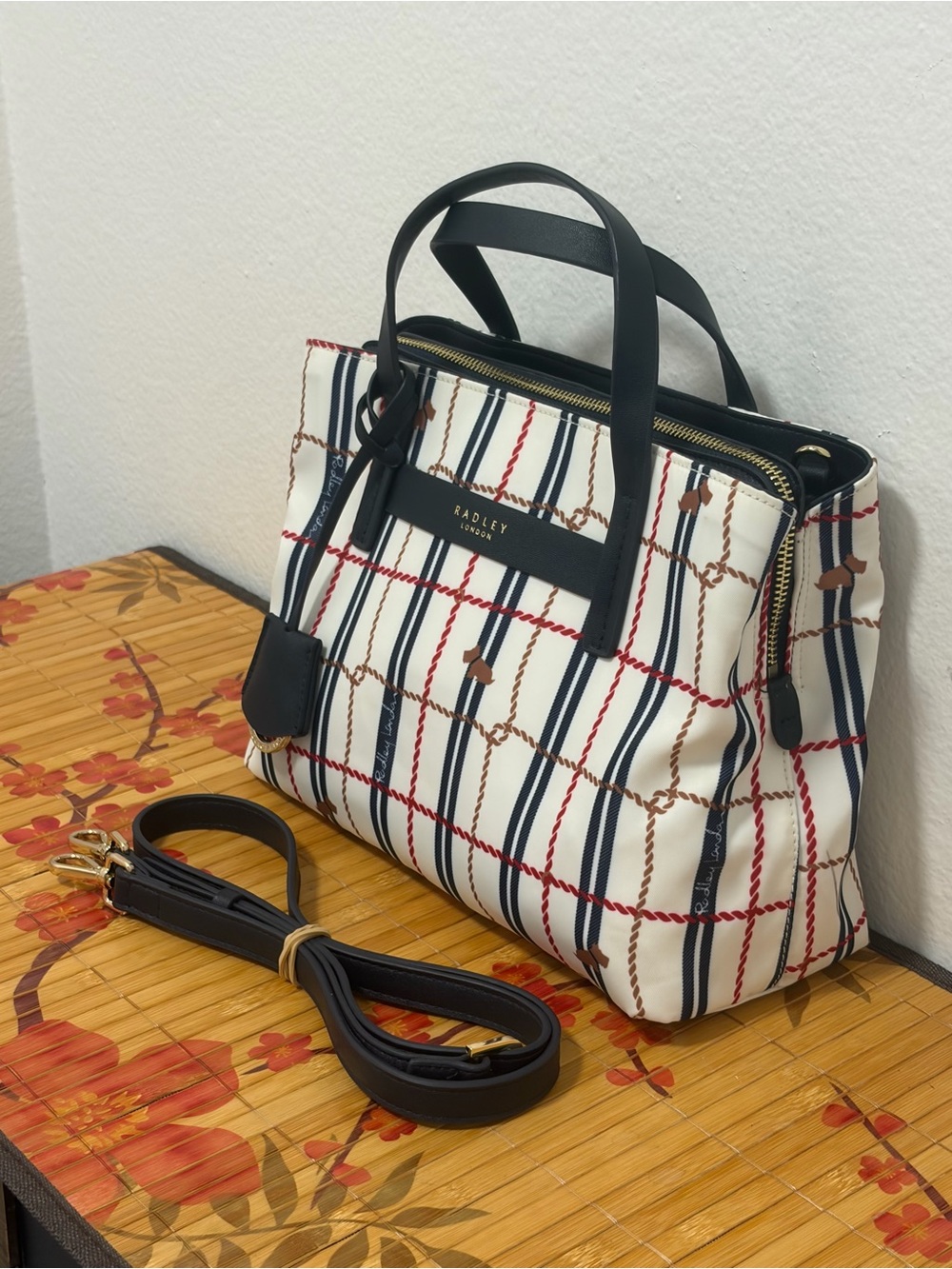 Radley London Finsbury Park Nautical Satchel Crossbody - NWOT - Picture 3 of 14